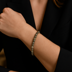 Sertifikalı Labradorit Doğal Taş Bileklik 6 mm