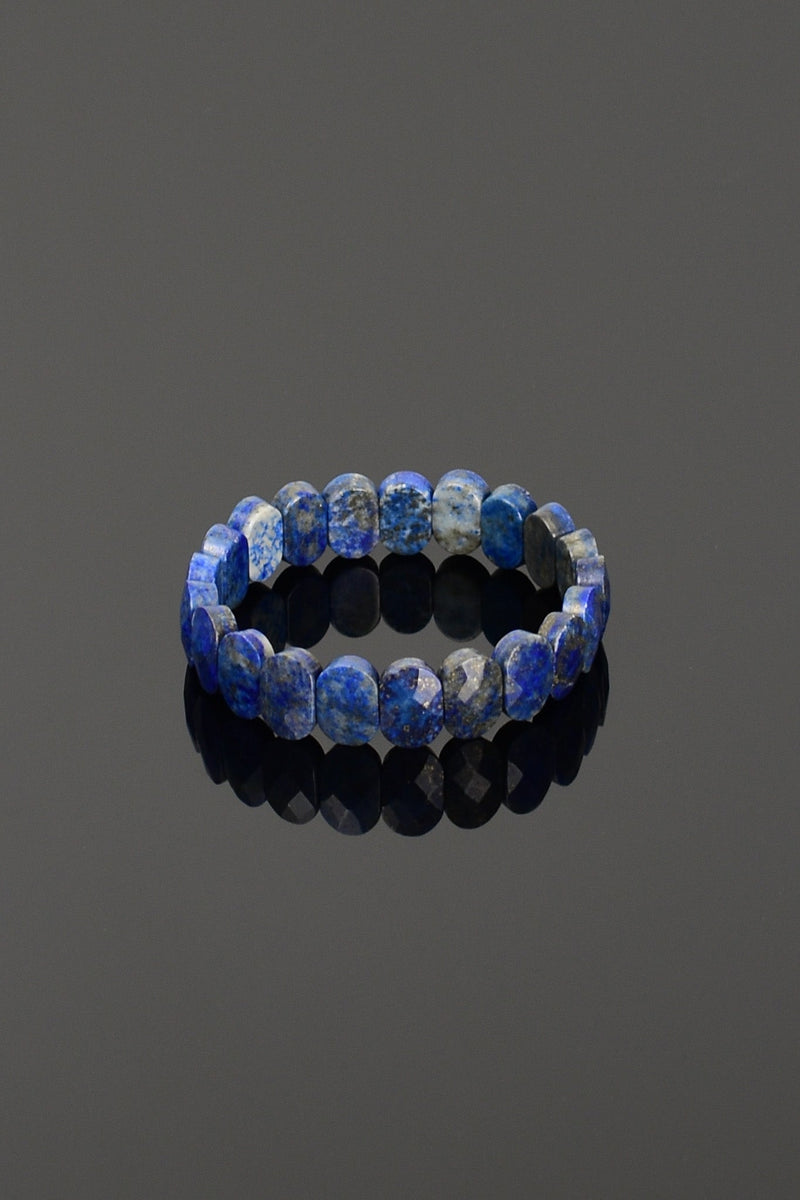 Sertifikalı Lapis Lazuli Doğaltaş Bileklik – Özel Rolex Kesim - Görsel 3 - Safnaturel