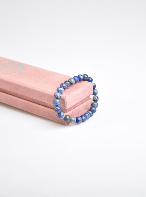 Sertifikalı Lapis Lazuli Doğaltaş Bileklik 8 mm - Görsel 12 - Safnaturel