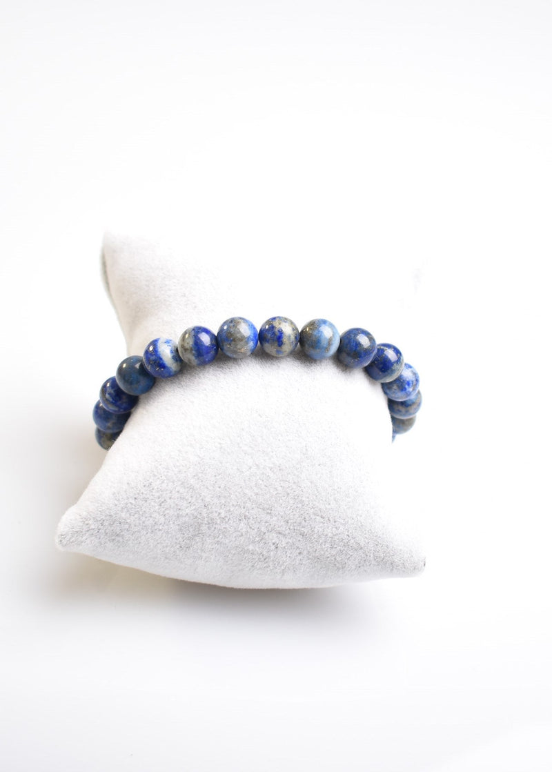 Sertifikalı Lapis Lazuli Doğaltaş Bileklik 8 mm - Görsel 5 - Safnaturel
