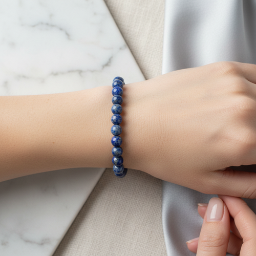 Sertifikalı Lapis Lazuli Doğaltaş Bileklik 8 mm