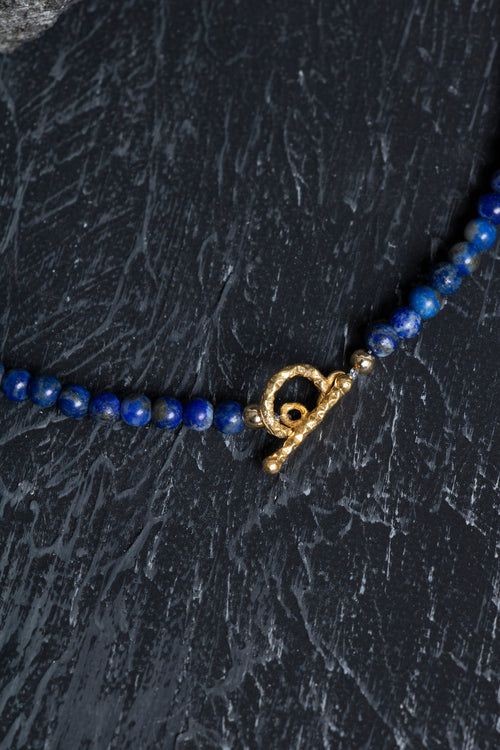 Sertifikalı Lapis Lazuli Gümüş Kapama Doğal Taş Kolye