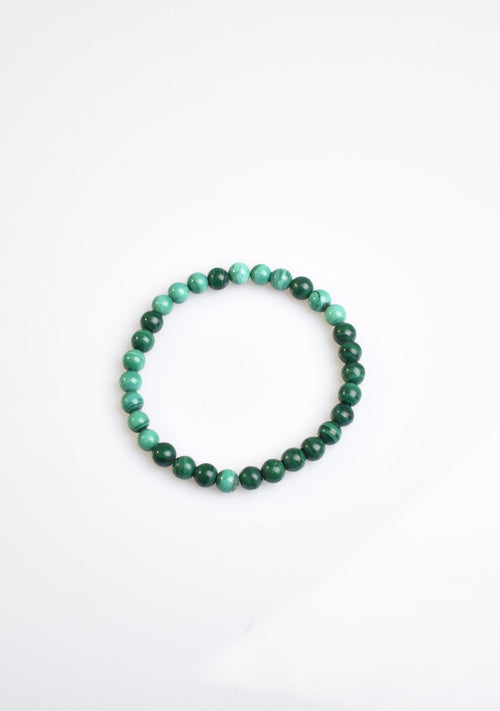 Certified Malachite Natural Stone Bracelet 6 mm