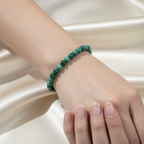 Sertifikalı Malakit Doğal Taş Bileklik 6 mm
