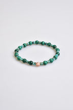 Sertifikalı Malakit - Turkuaz Doğal Taş Tasarım Bileklik