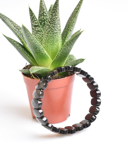 Sertifikalı Obsidyen Doğaltaş Bileklik – Özel Rolex Kesim