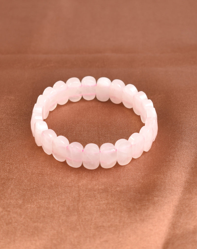 IGSL Uluslararası Sertifikalı Pembe Kuvars Doğaltaş Bileklik – Özel Rolex Kesim - Görsel 3 - Safnaturel