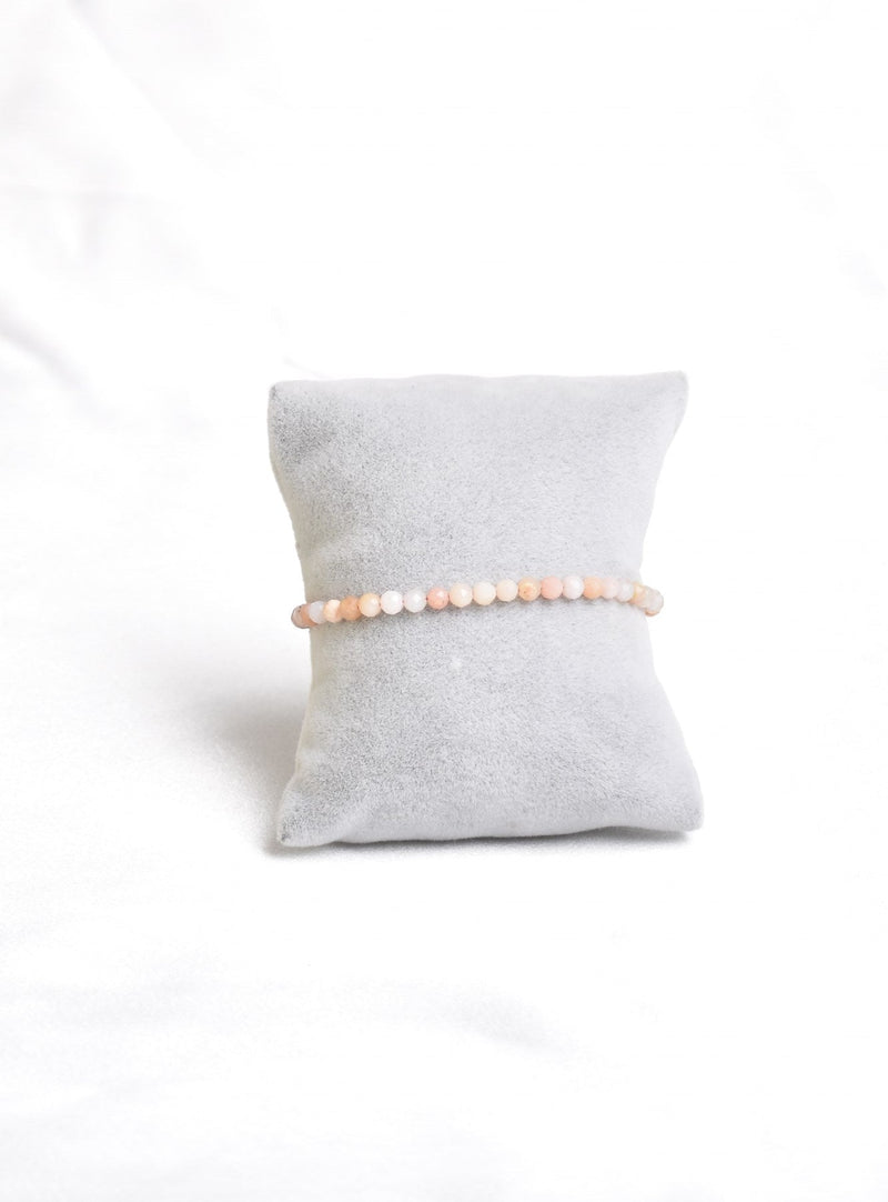Sertifikalı Pembe Opal Doğal Taş Bileklik 4 mm - Görsel 5 - Safnaturel