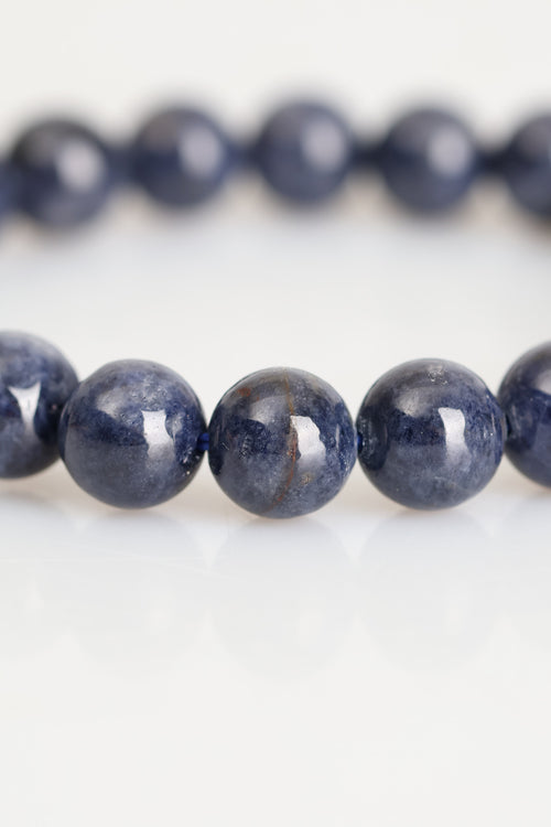 Sertifikalı Safir Doğal Taş Bileklik 8 mm