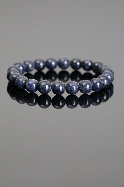 Sertifikalı Safir Doğal Taş Bileklik 8 mm