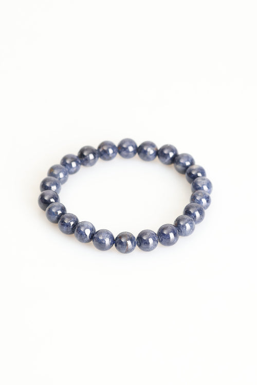 Sertifikalı Safir Doğal Taş Bileklik 8 mm