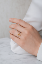 Certified Citrine Natural Stone 925 Sterling Silver Ring