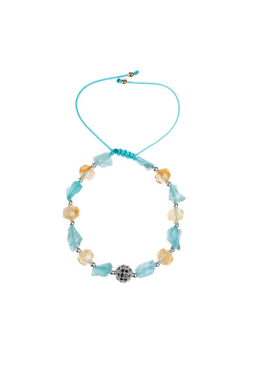 Sertifikalı Sitrin ve Apatit Doğaltaş Bileklik