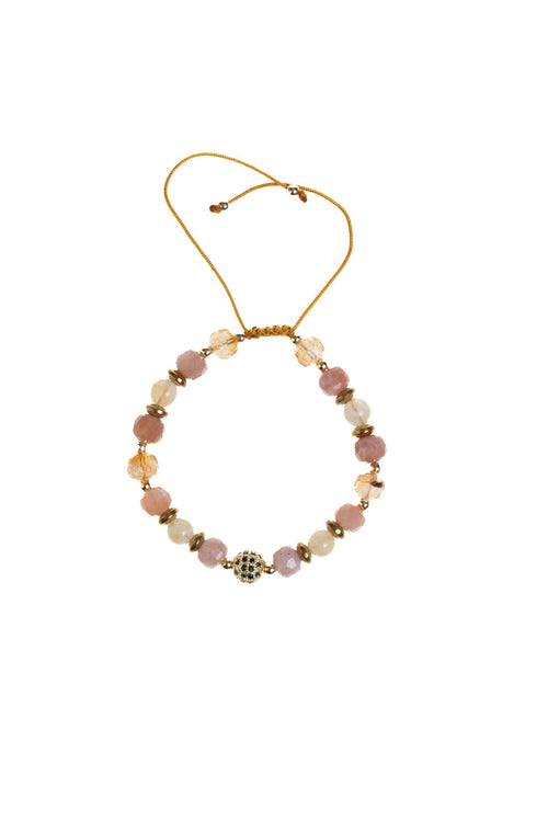 Sertifikalı Sitrin ve Güneş Taşı Doğaltaş Bileklik