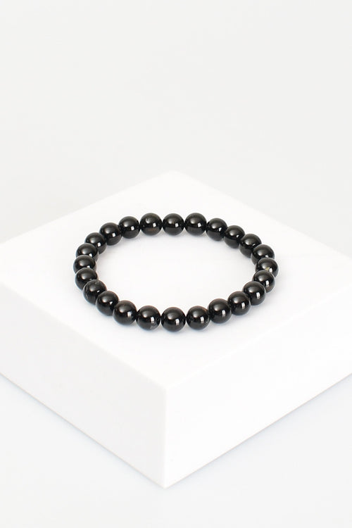 Sertifikalı Siyah Turmalin 8mm Doğal Taş Bileklik