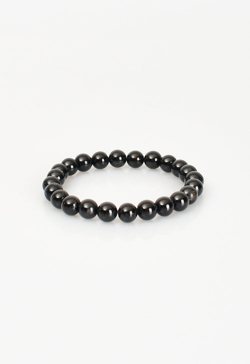 Sertifikalı Siyah Turmalin 8mm Doğal Taş Bileklik
