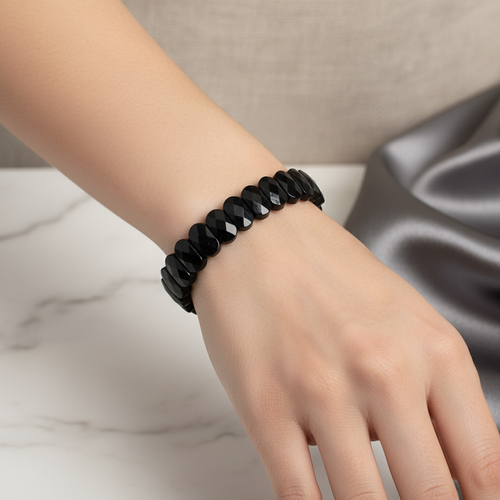 Sertifikalı Turmalin Doğal Taş 9x14 mm Rolex Kesim Bileklik