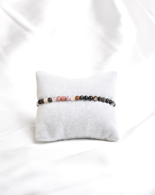 Sertifikalı Turmalin Doğal Taş Bileklik 4 mm