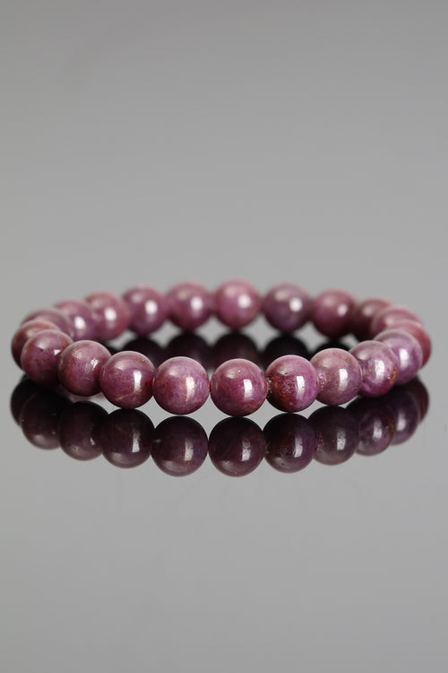 Sertifikalı Yakut Doğal Taş Bileklik 8 mm