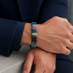 Sertifikalı Yay Burcu Doğal Taş Geniş Kesim Bileklik