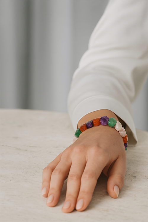 Sertifikalı Yengeç Burcu Doğal Taş Geniş Kesim Bileklik – Özel Üretim