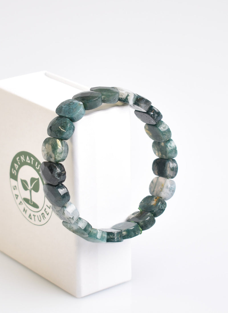 Sertifikalı Yosun Akik Doğal Taş Bilekli Rolex - Görsel 4 - Safnaturel