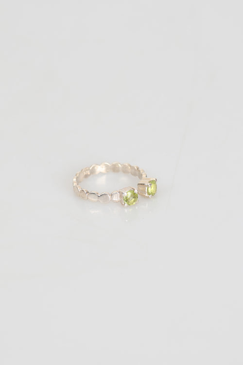 Sertifikalı Zebercet Doğal Taş 925 Ayar Gümüş Yüzük