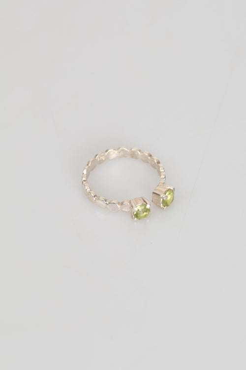 Sertifikalı Zebercet Doğal Taş 925 Ayar Gümüş Yüzük