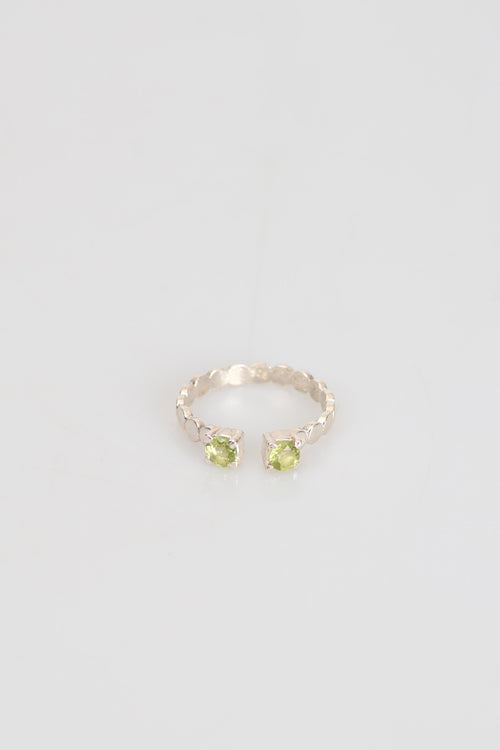 Sertifikalı Zebercet Doğal Taş 925 Ayar Gümüş Yüzük