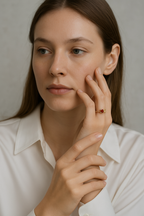 Sertifikalı Zebercet - Lal Garnet Doğal Taş 925 Ayar Gümüş Yüzük