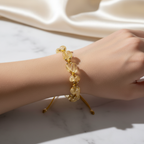 Citrine Natural Stone Macrame Bracelet