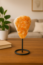 Citrine Natural Stone Stand Raw Piece