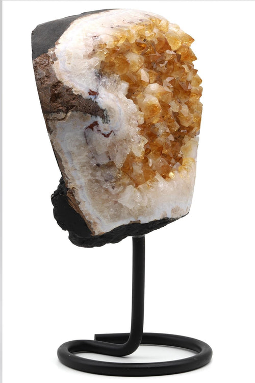 Sitrin Doğal Taş Standlı Ham Parça - 3942 Gr