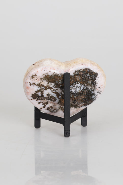 Citrine Natural Stone Heart with Stand