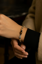 Sitrin - Kaplan Gözü - Labradorit -Hematit Doğal Taş Bileklik