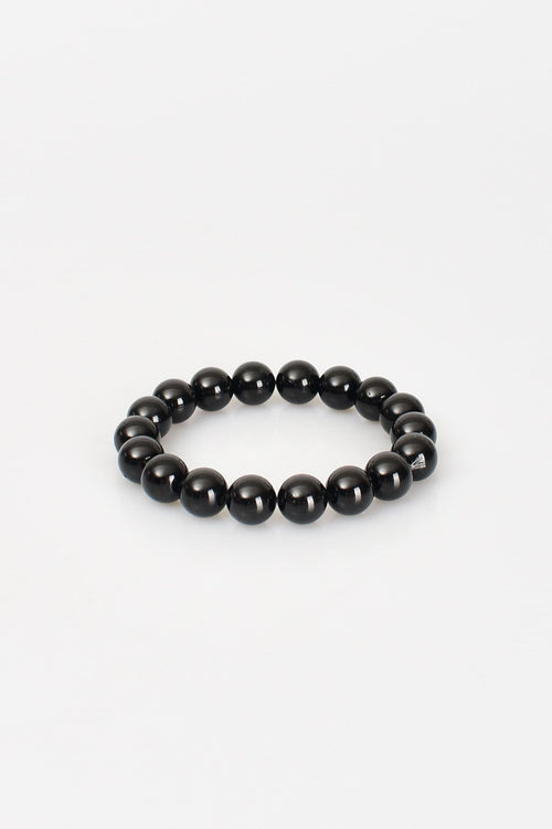 Siyah Turmalin Doğal Taş Bileklik 10 mm