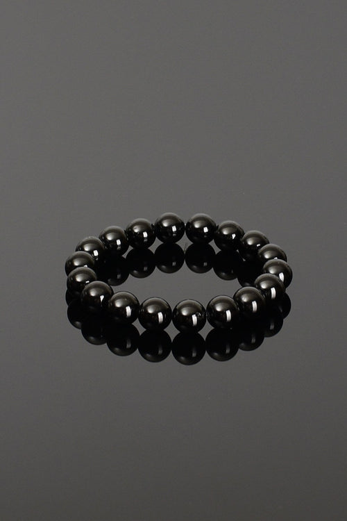 Siyah Turmalin Doğal Taş Bileklik 10 mm