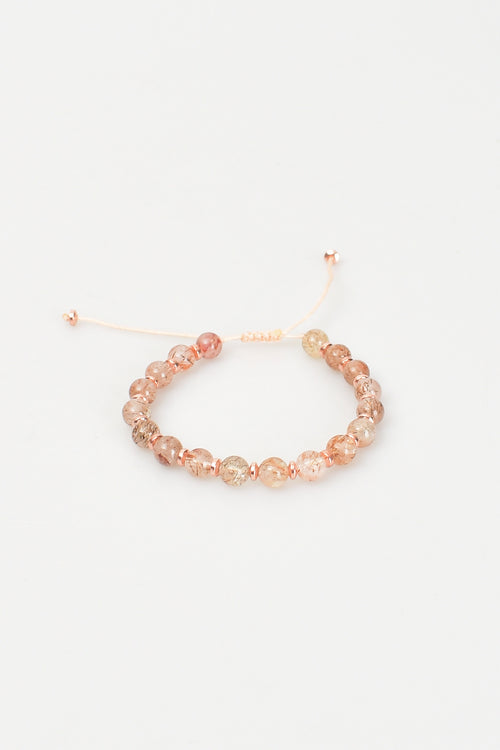 Süper Seven (Kuvars ) Doğal Taş Makrome Bileklik - Görsel 3 - Safnaturel