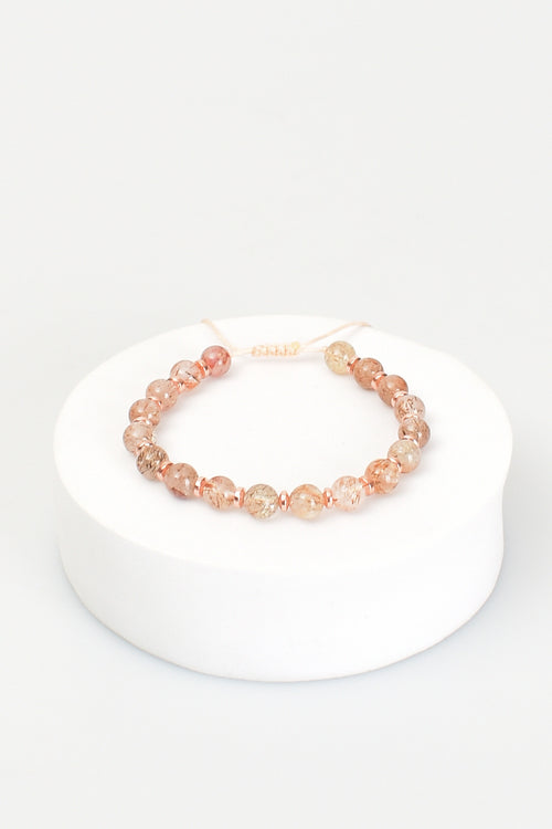 Süper Seven (Kuvars ) Doğal Taş Makrome Bileklik - Görsel 5 - Safnaturel