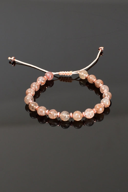 Süper Seven (Kuvars ) Doğal Taş Makrome Bileklik - Görsel 8 - Safnaturel