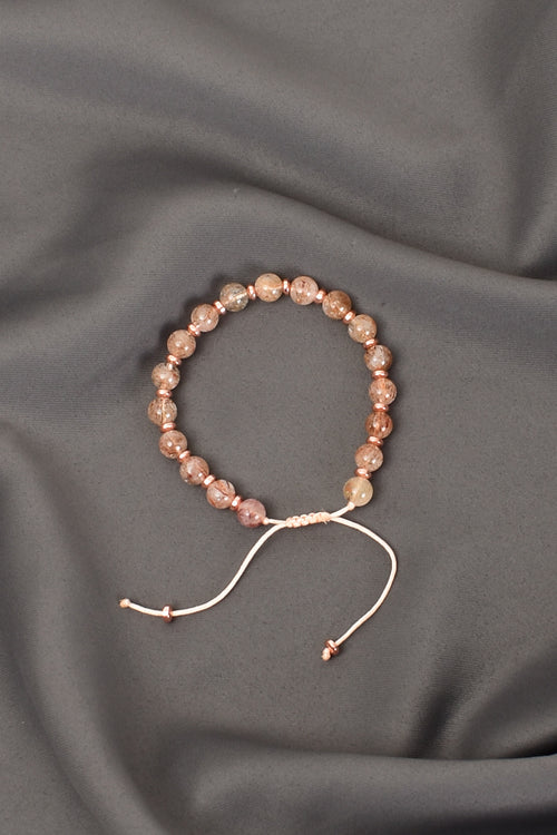 Süper Seven (Kuvars ) Doğal Taş Makrome Bileklik - Görsel 9 - Safnaturel