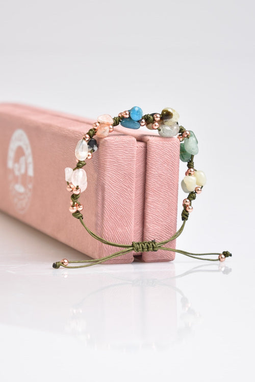 Terazi Burcu Makrome Tasarım Doğal Taş Bileklik