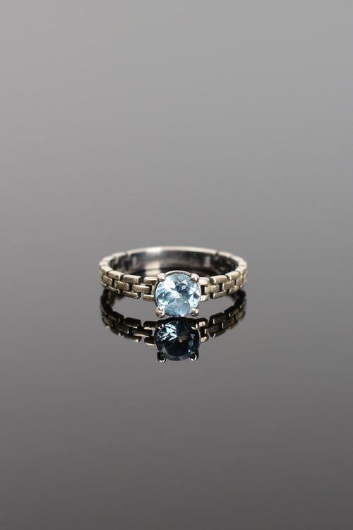 Topaz Doğal Taş 925 Ayar Gümüş Yüzük