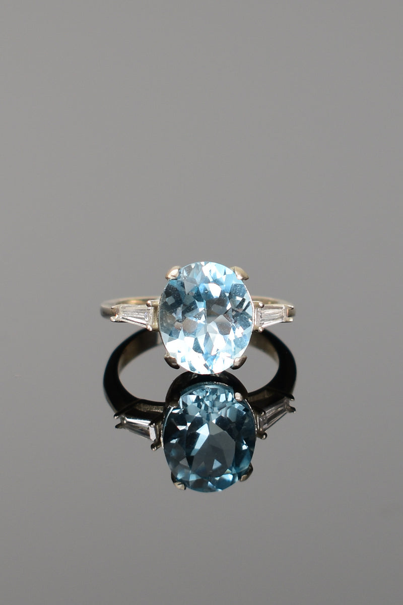 Topaz Doğal Taş 925 Ayar Gümüş Yüzük - Küpe Set - Görsel 4 - Safnaturel