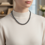 Trehartz 8 mm Düğümlü Doğal Taş Kolye