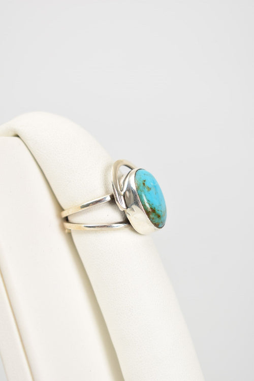 Turquoise Firuze Natural Stone 925 Sterling Silver Ring