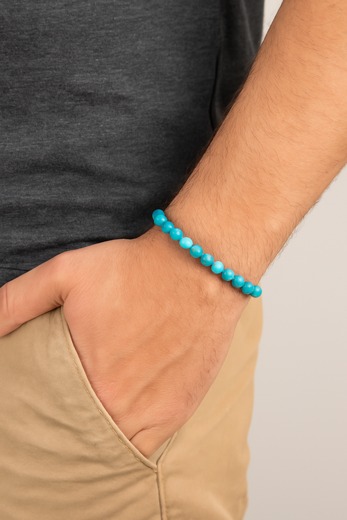 Turkuaz Firuze Doğal Taş Bileklik 7 mm