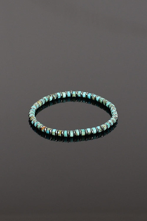 Turkuaz Firuze - Hematit Doğal Taş Bileklik