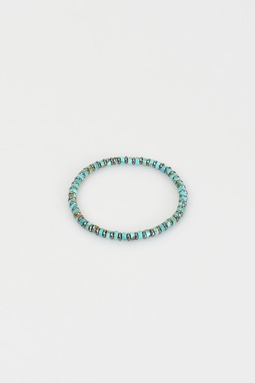 Turkuaz Firuze - Hematit Doğal Taş Bileklik