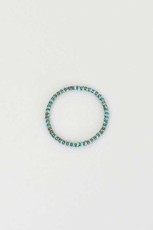 Turkuaz Firuze - Hematit Doğal Taş Bileklik